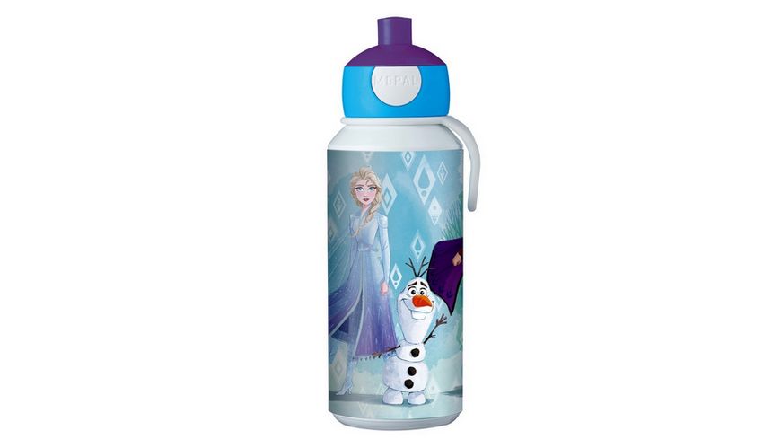 Tischkultur pop up Flasche/Trinkflasche 400ml Mepal Frozen