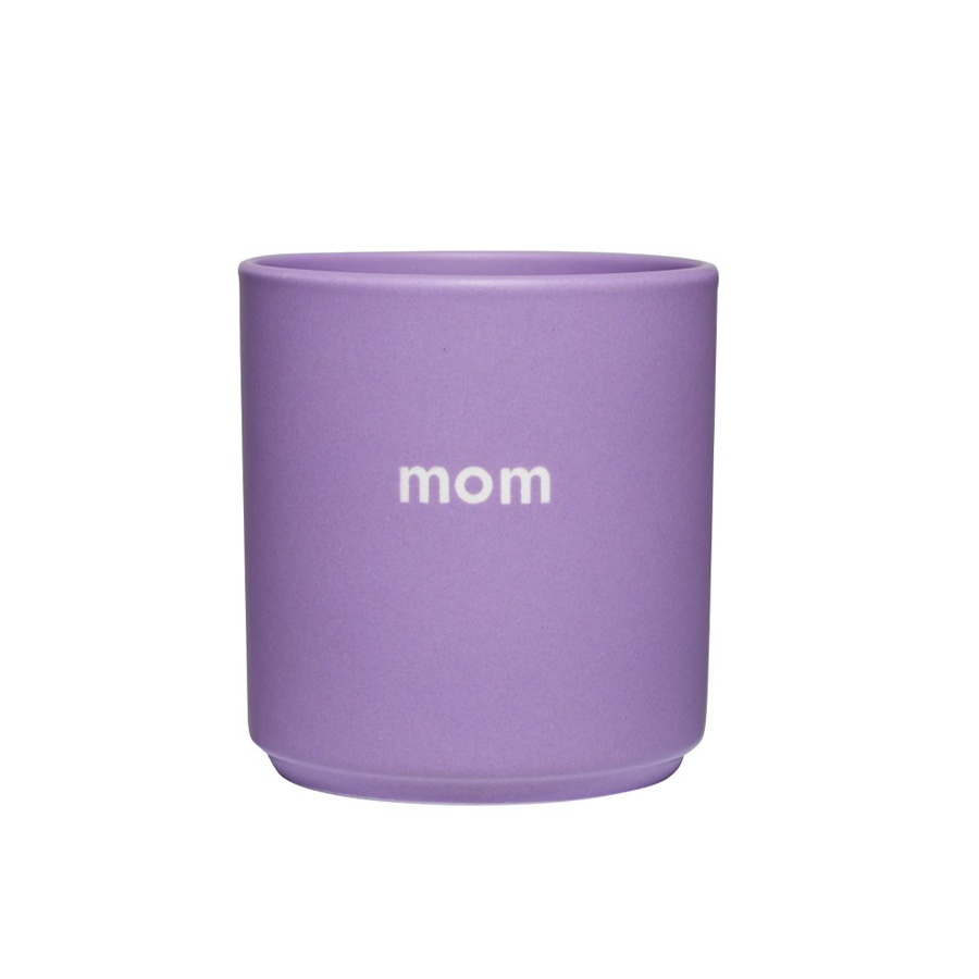 Tischkultur Becher lila Design Letters Mom